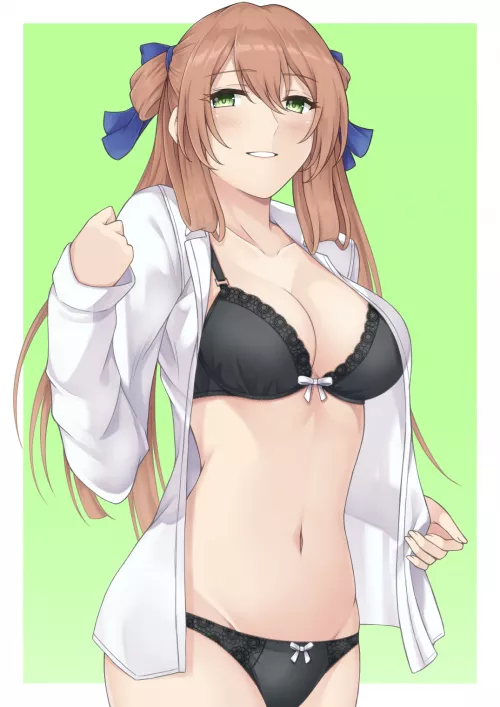 Commander, I overheard you like black lingerie the most~❤ (Springfield, Girl's Frontline)