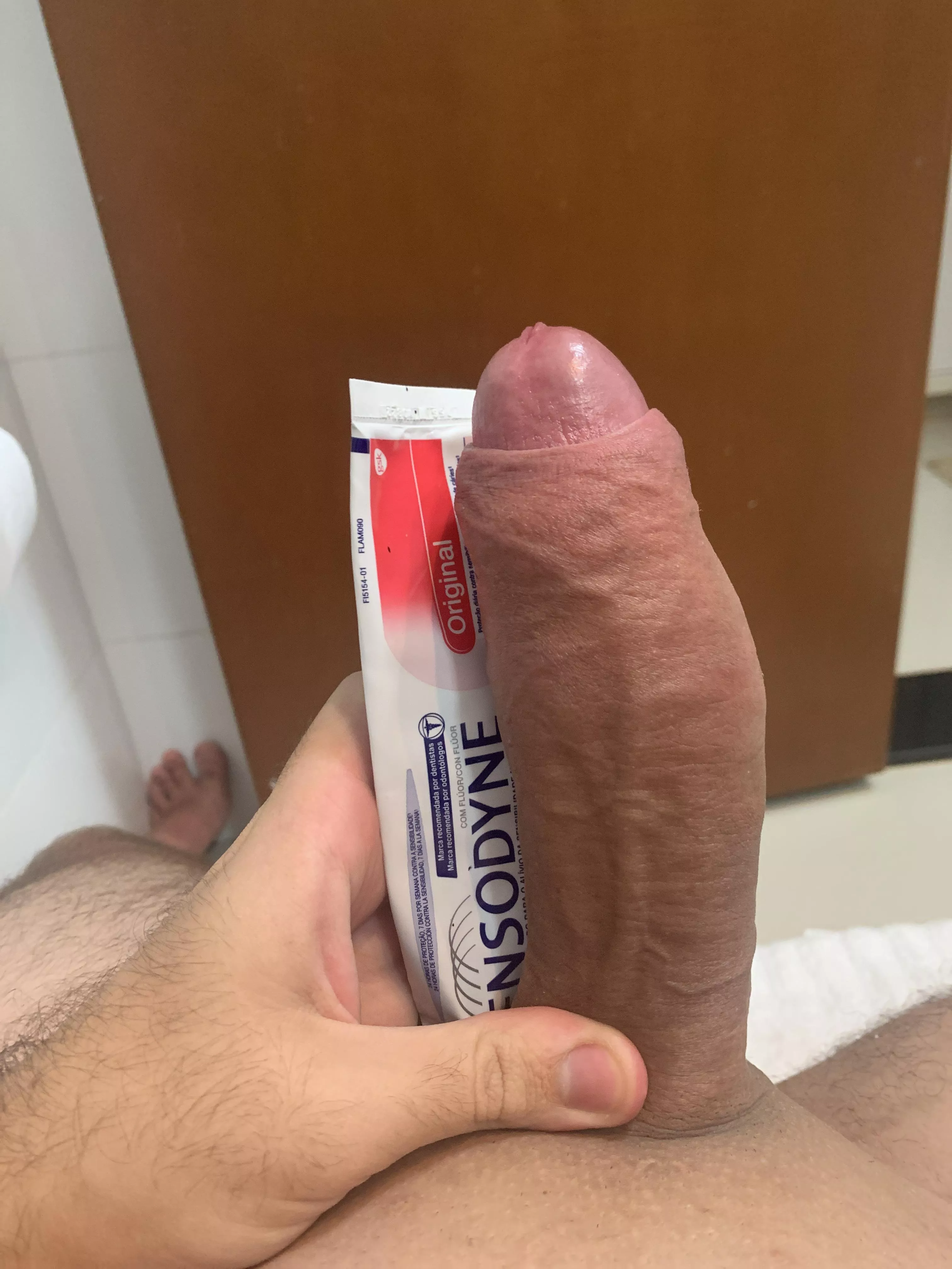 Compared to toothpaste. Compared to toothpaste.