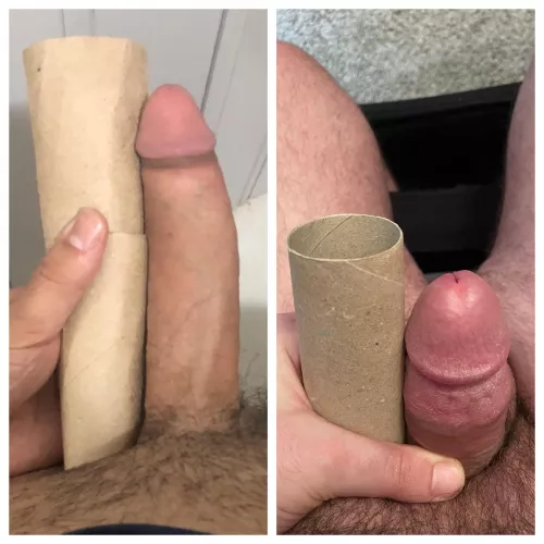 Comparing with one tp roll wasn’t enough for u/luiscarlos258 (left), meanwhile I’m (right) smaller than one 😅