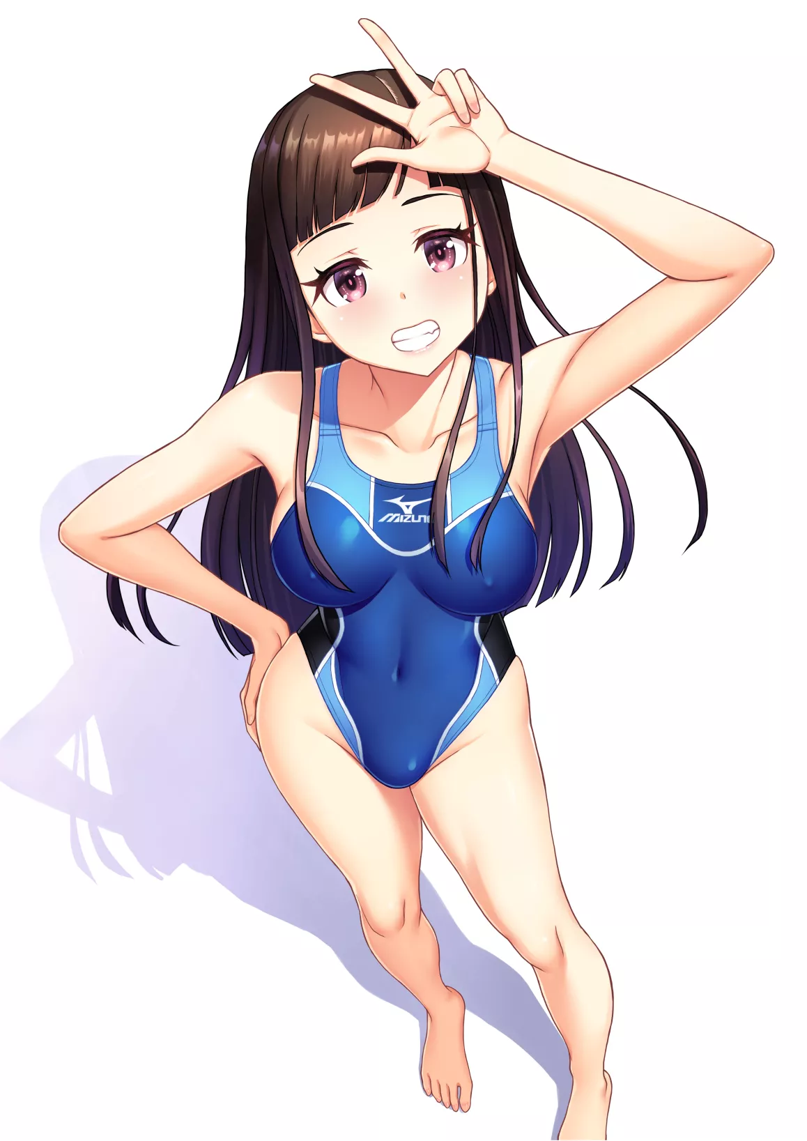 Competition Swimsuit Posing For A Picture (Kuri) [Original]