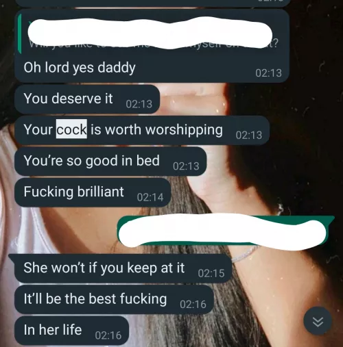 Conversations my cuckquean gf has with me. She's already watched me fuck her friend. She's dying for more