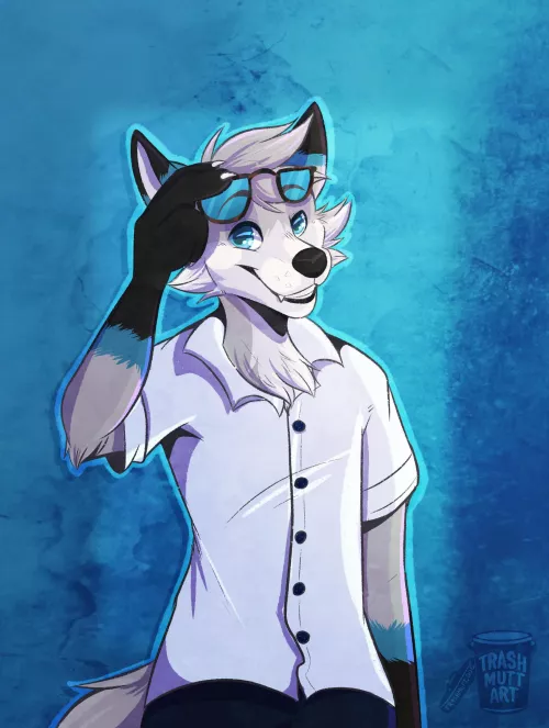Cool Fox 🦊 (art by me - TrashmuttArt on Twitter)