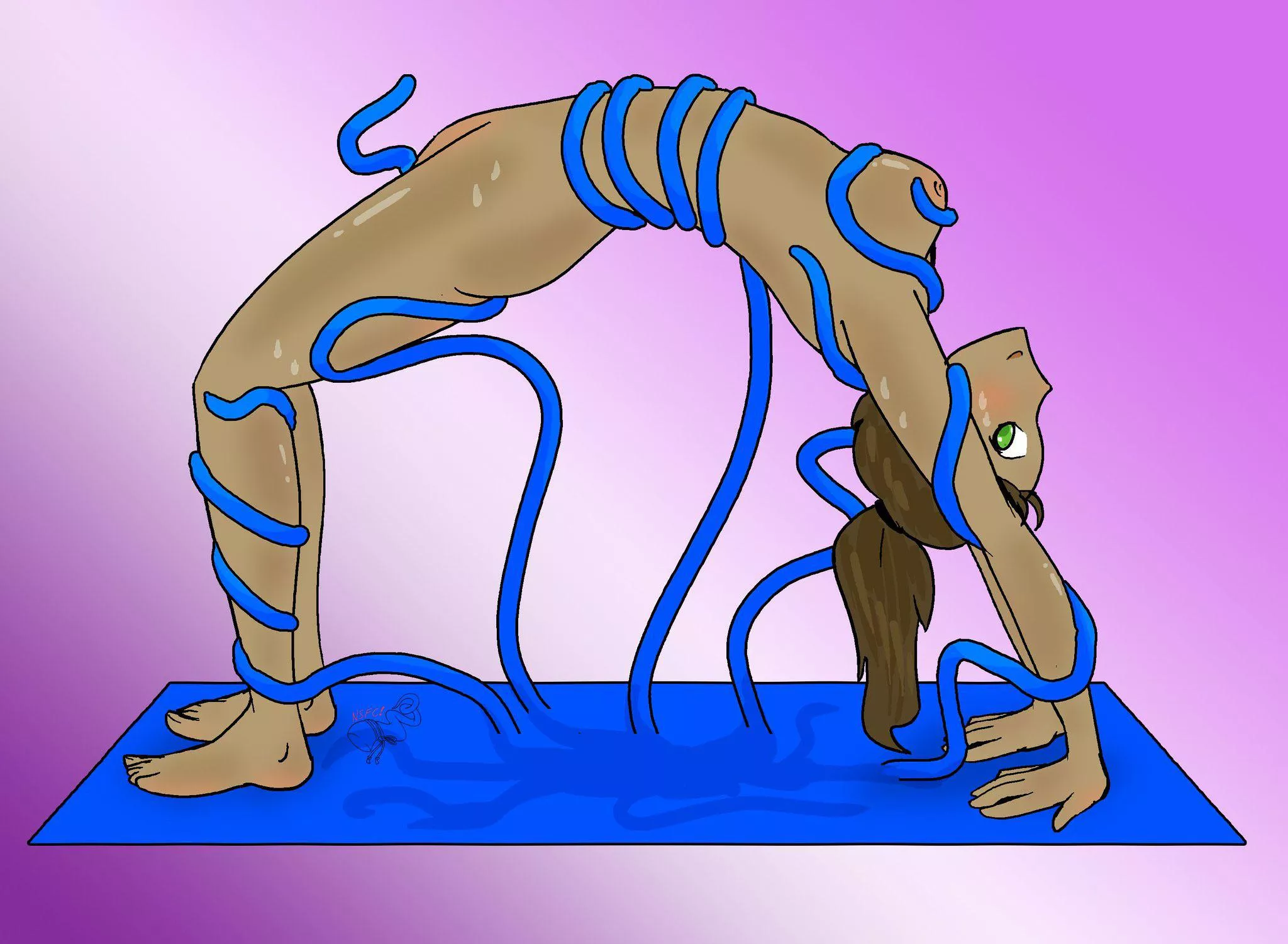 Couldnt find any highly-specific hentai i wanted so i drew my own (NSFC)