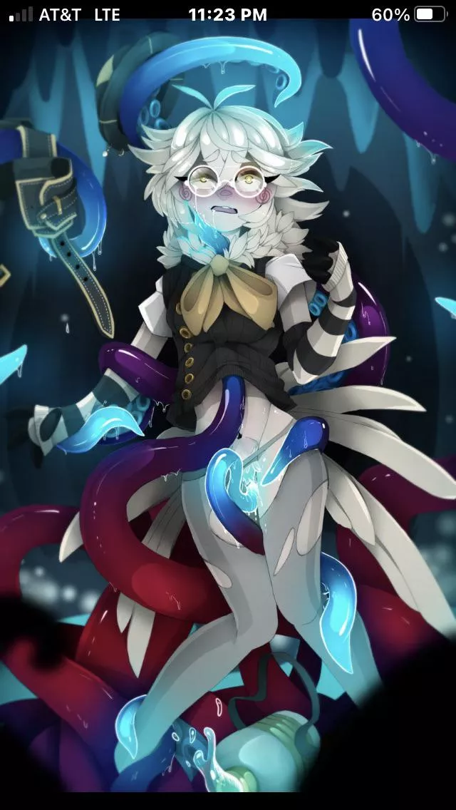 [Couldnt find artist] Can someone rp as the tentacles for this? I'm more submissive so it would bother me to be the tentacles, i already have a plot in mind as well