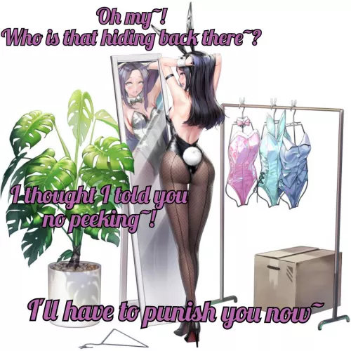 Couldn't wait for her to finish? [Femdom] [Bunny outfit] [implied sex]