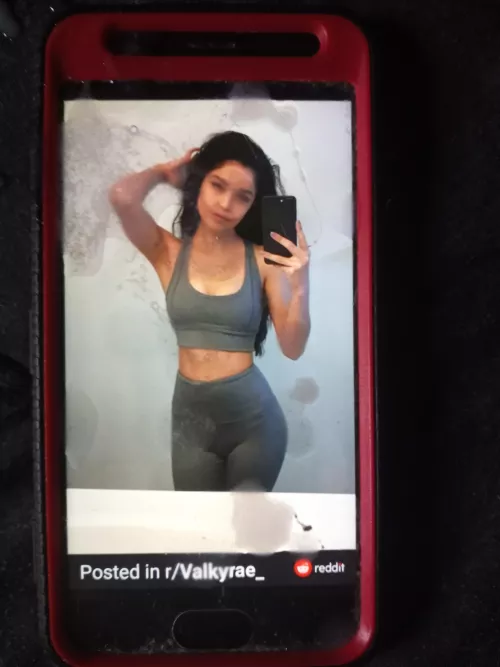 Covered valkyrae in my cum