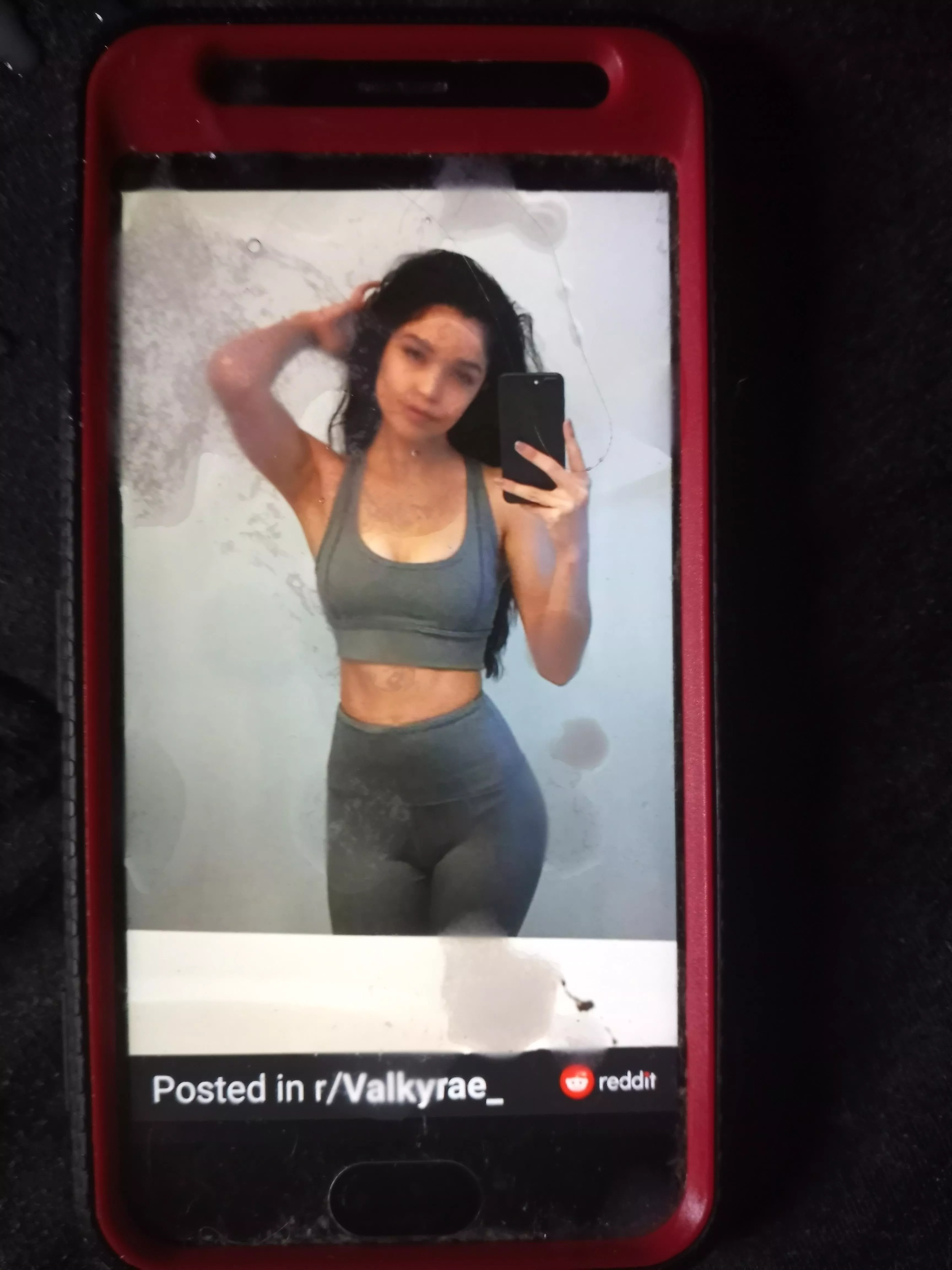 Covered valkyrae in my cum