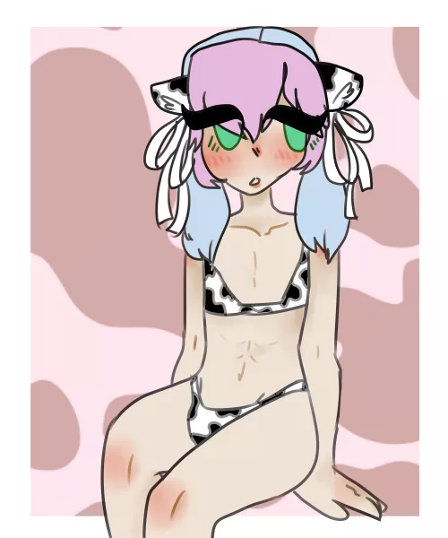 Cow Print Toby by Manicmantiz