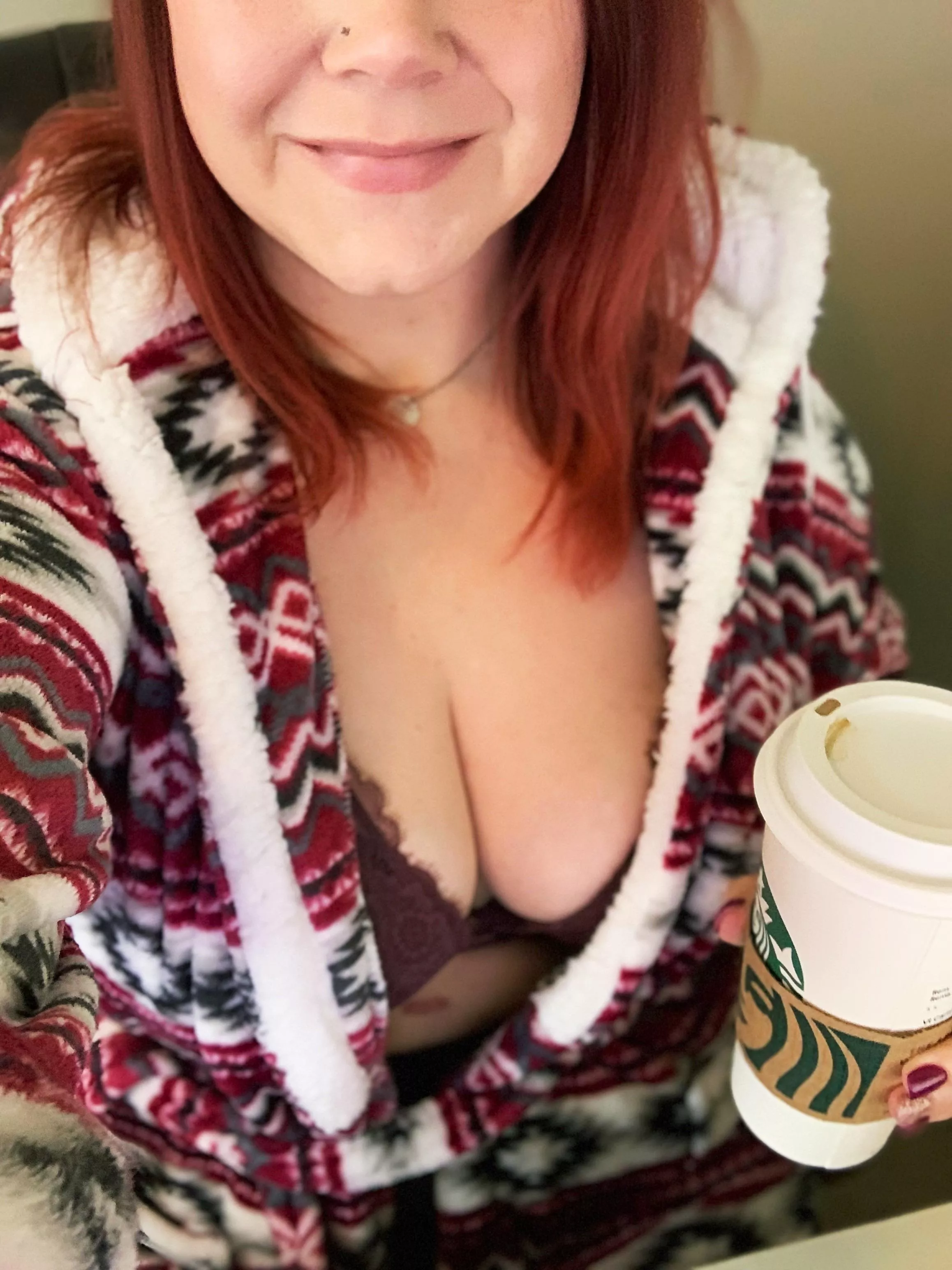 Cozy and coffee go hand in hand, sort of like me and balls.