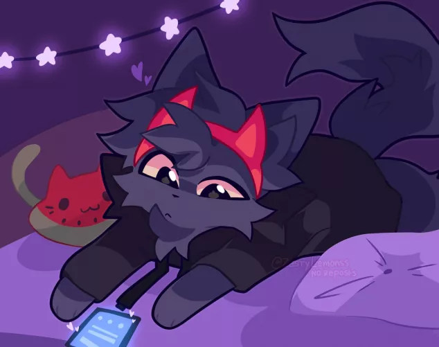 cozy [ art by me @zestylemonss on twitter ]