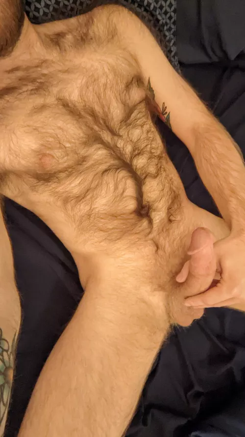 Crawl to it and start licking