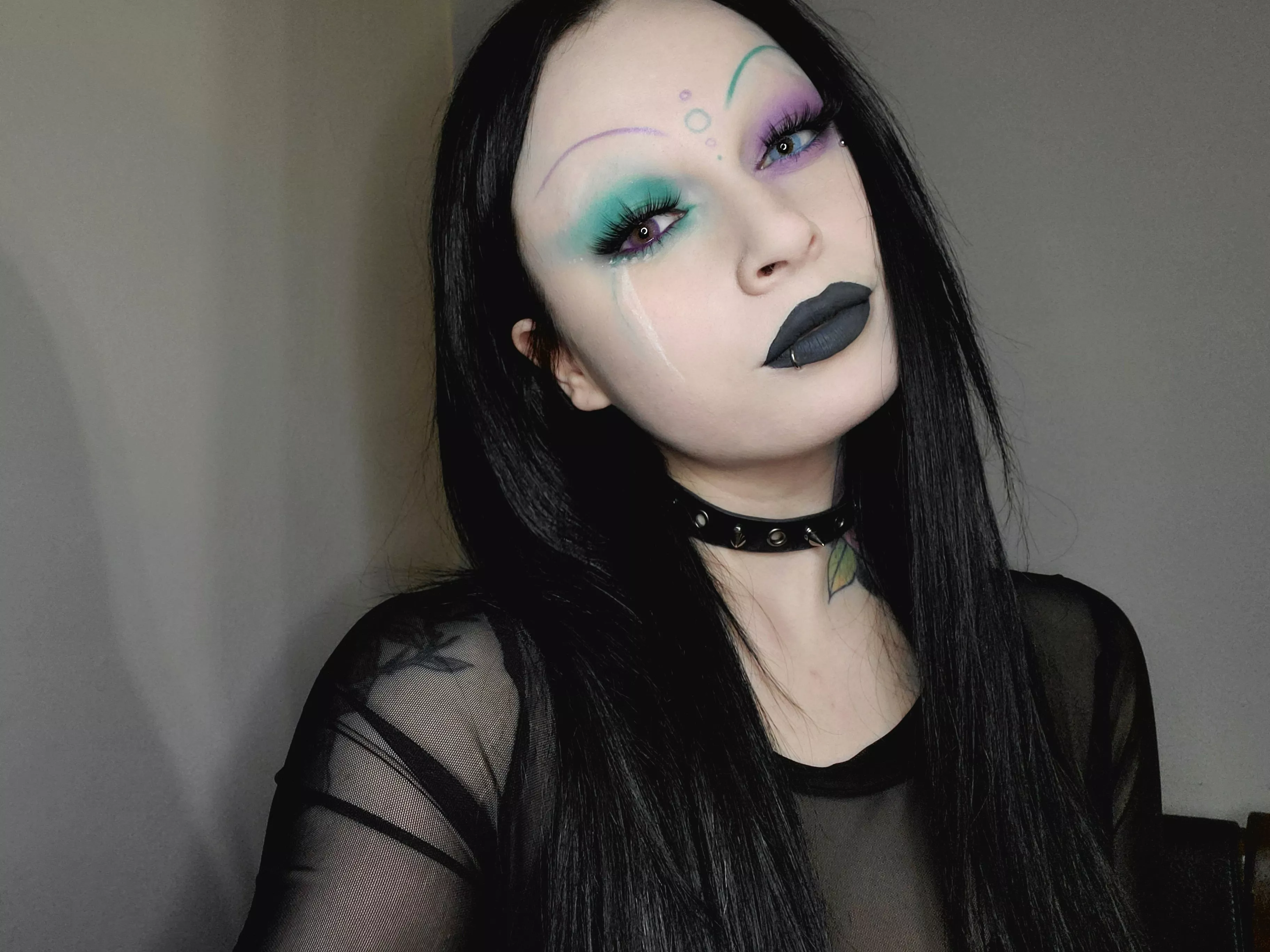 Created this with the Deadly Night Shades Palette by Ve Cosmetics & Cradle of Filth 🖤