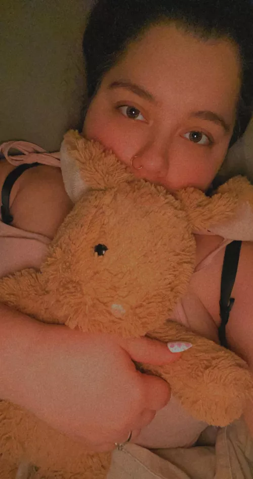 cuddling my oldest and most trusted friend to feel better about being ghosted. he has a beating heart that still works and helps me feel calmer