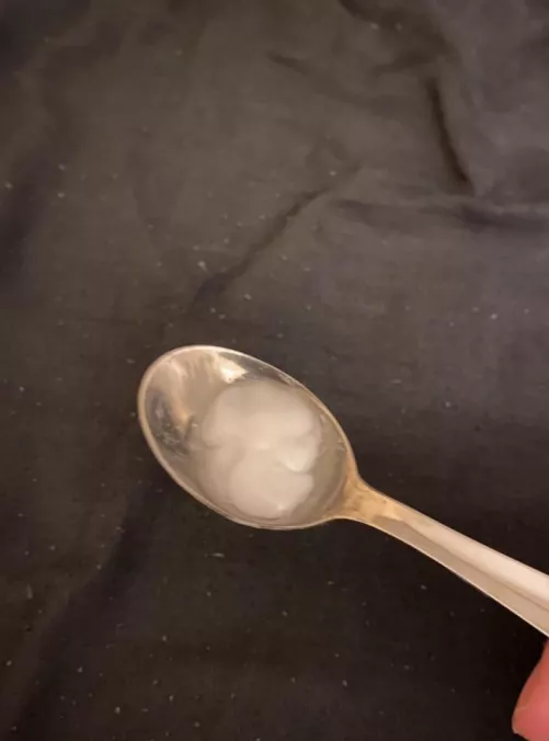 Cum on a spoon
