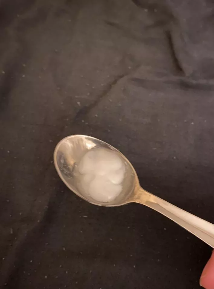 Cum on a spoon