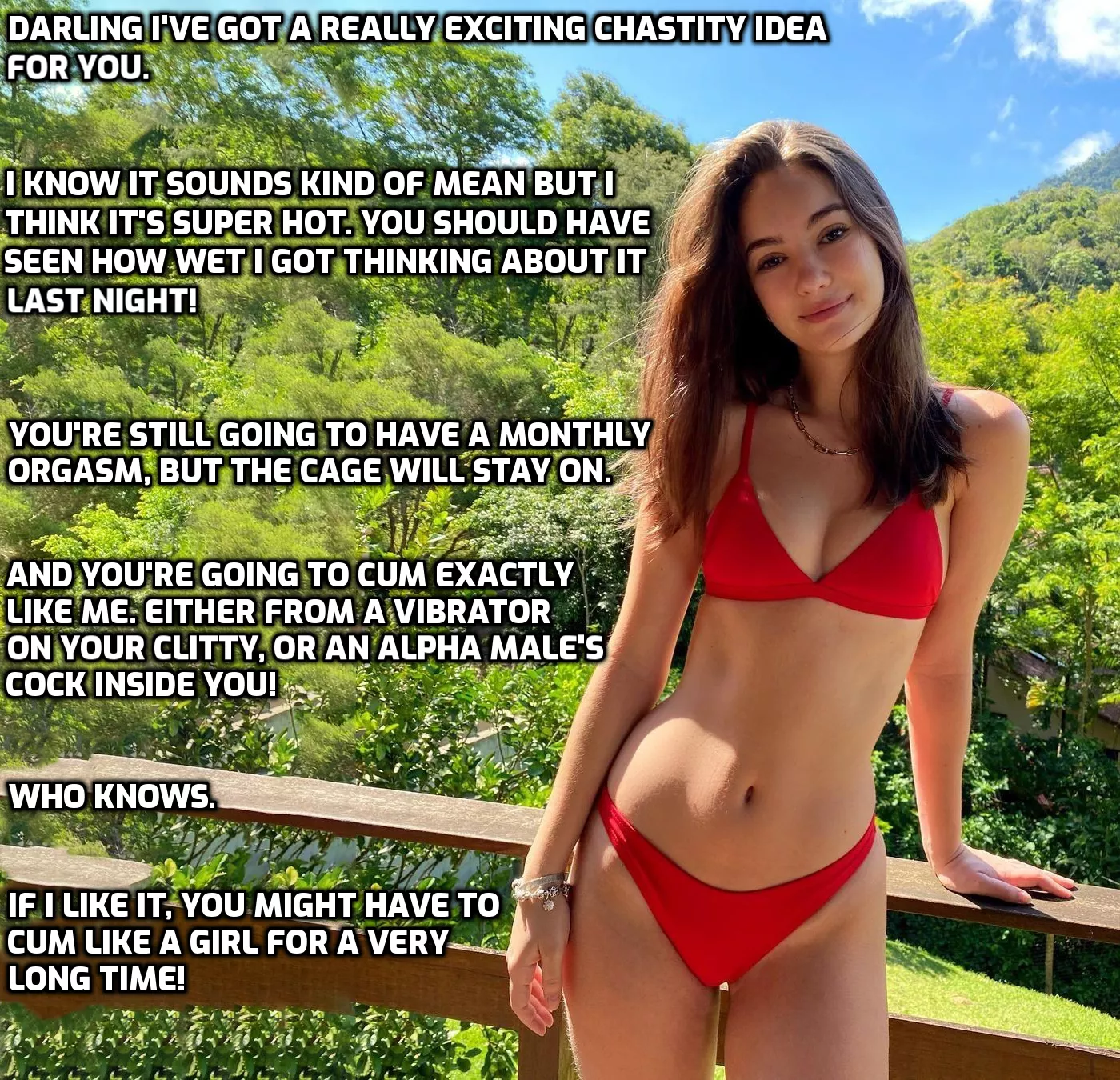 Cumming like a girl.