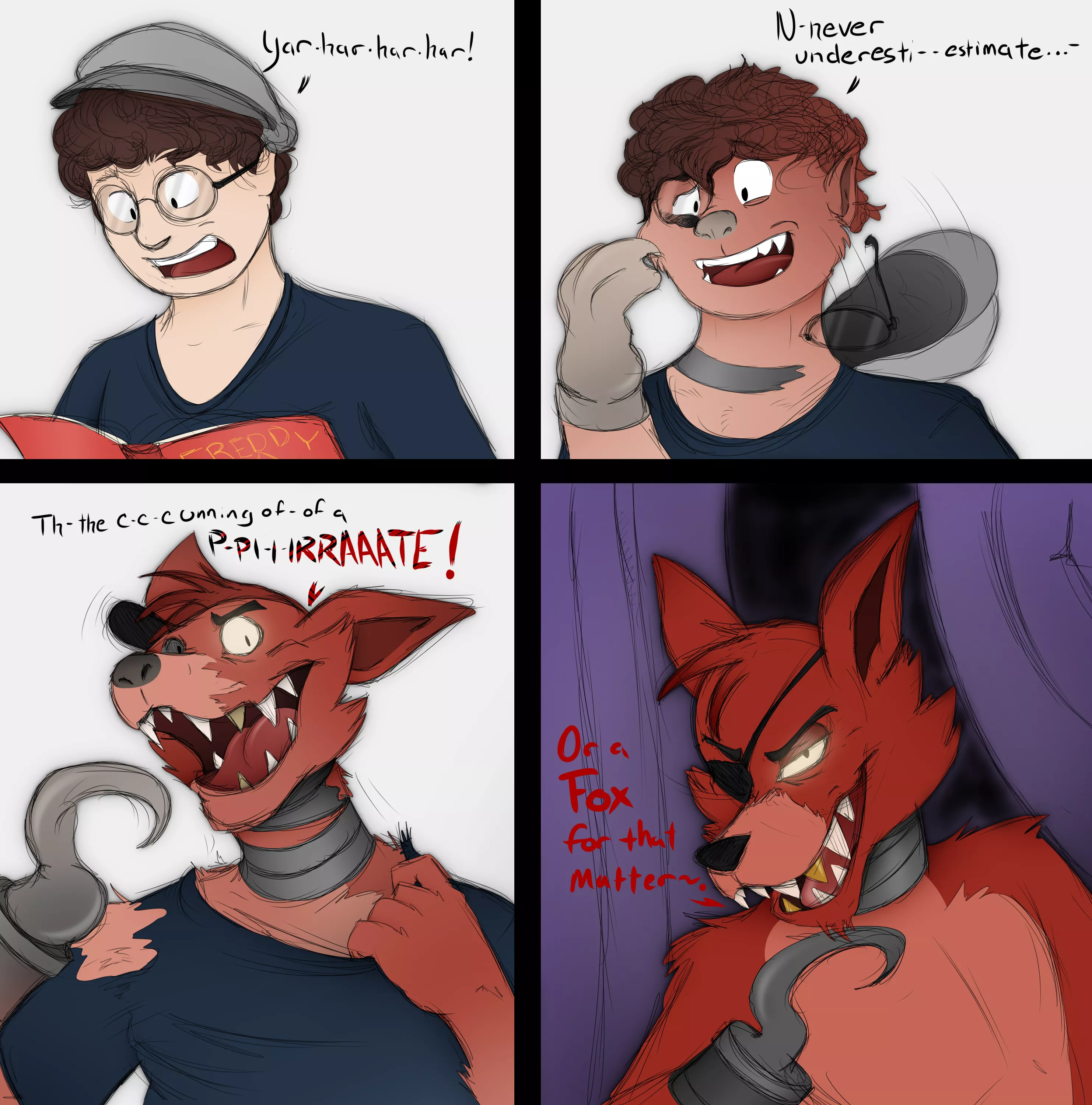 Cunning Changes - Foxy TF (Human -> Animatronic Fox) by AxiomTF Cunning Changes - Foxy TF (Human -> Animatronic Fox) by AxiomTF