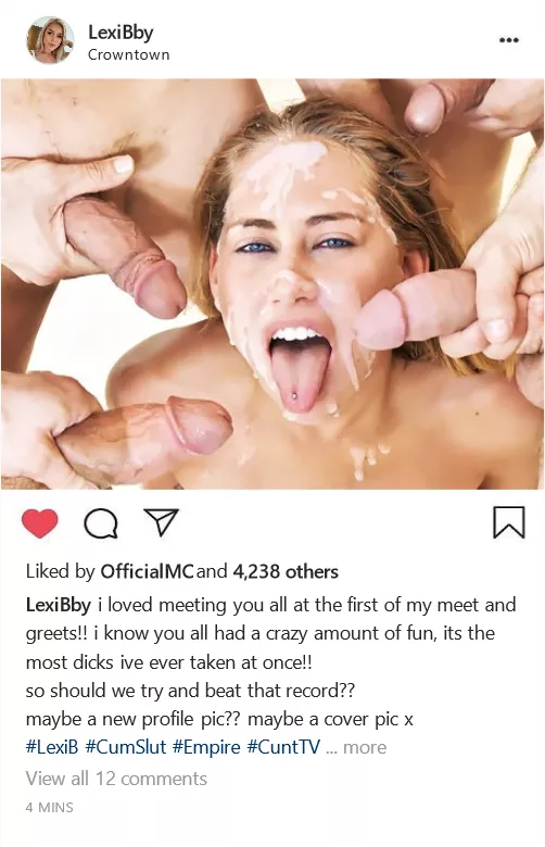 (Cuntagram) - @LexiBby Loved meeting you all!!! want to fuck again??