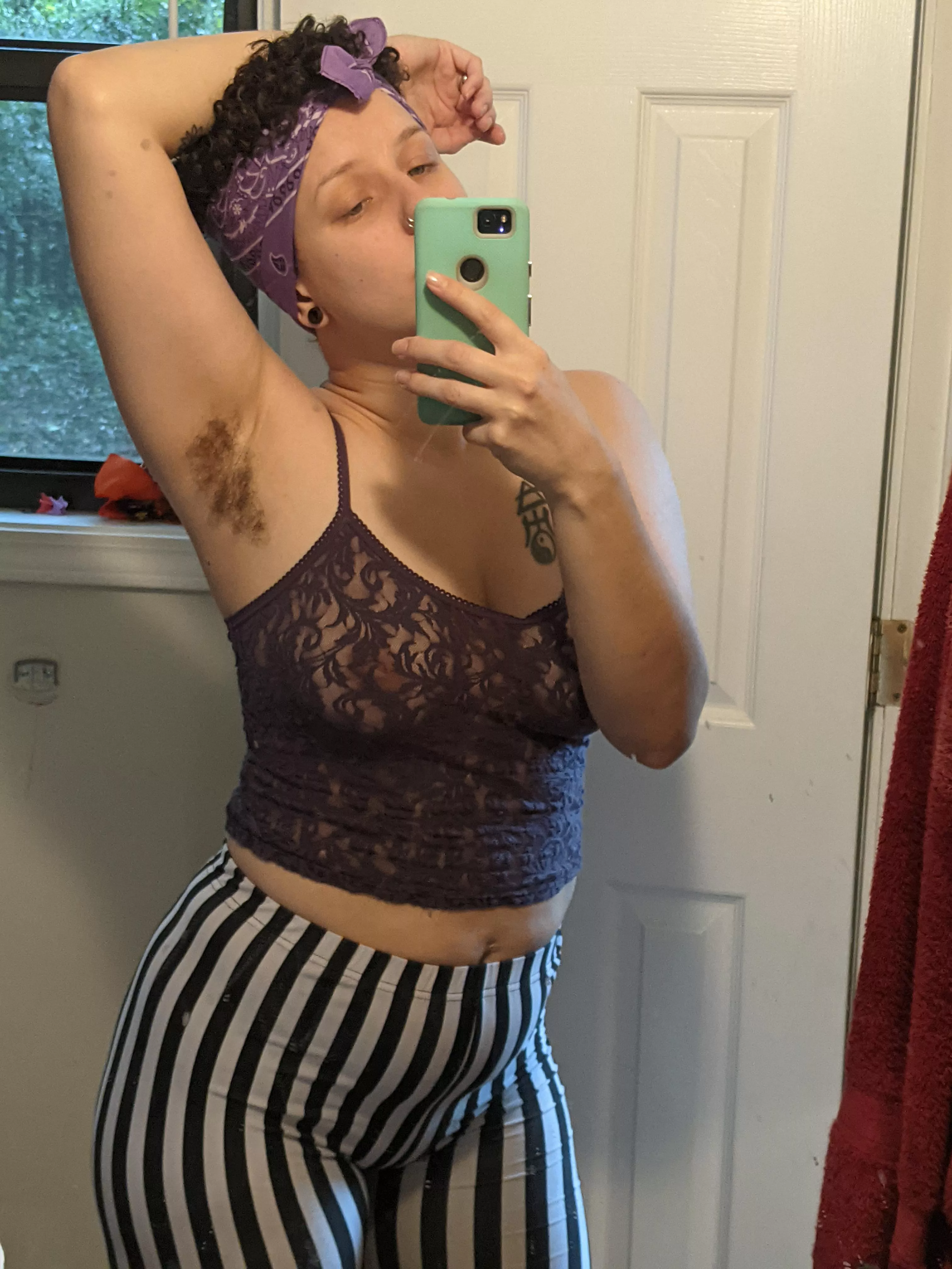 curly and bushy 💜