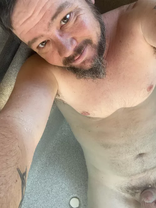 Current situation. Hot tub waiting on the honey