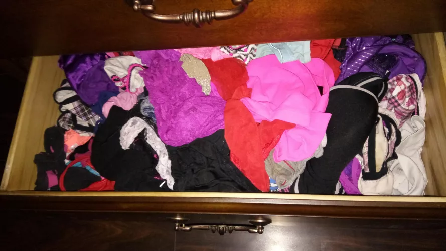 Customer's panty drawer...