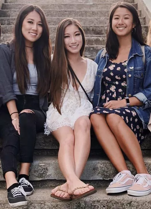 Cute Asian Trio