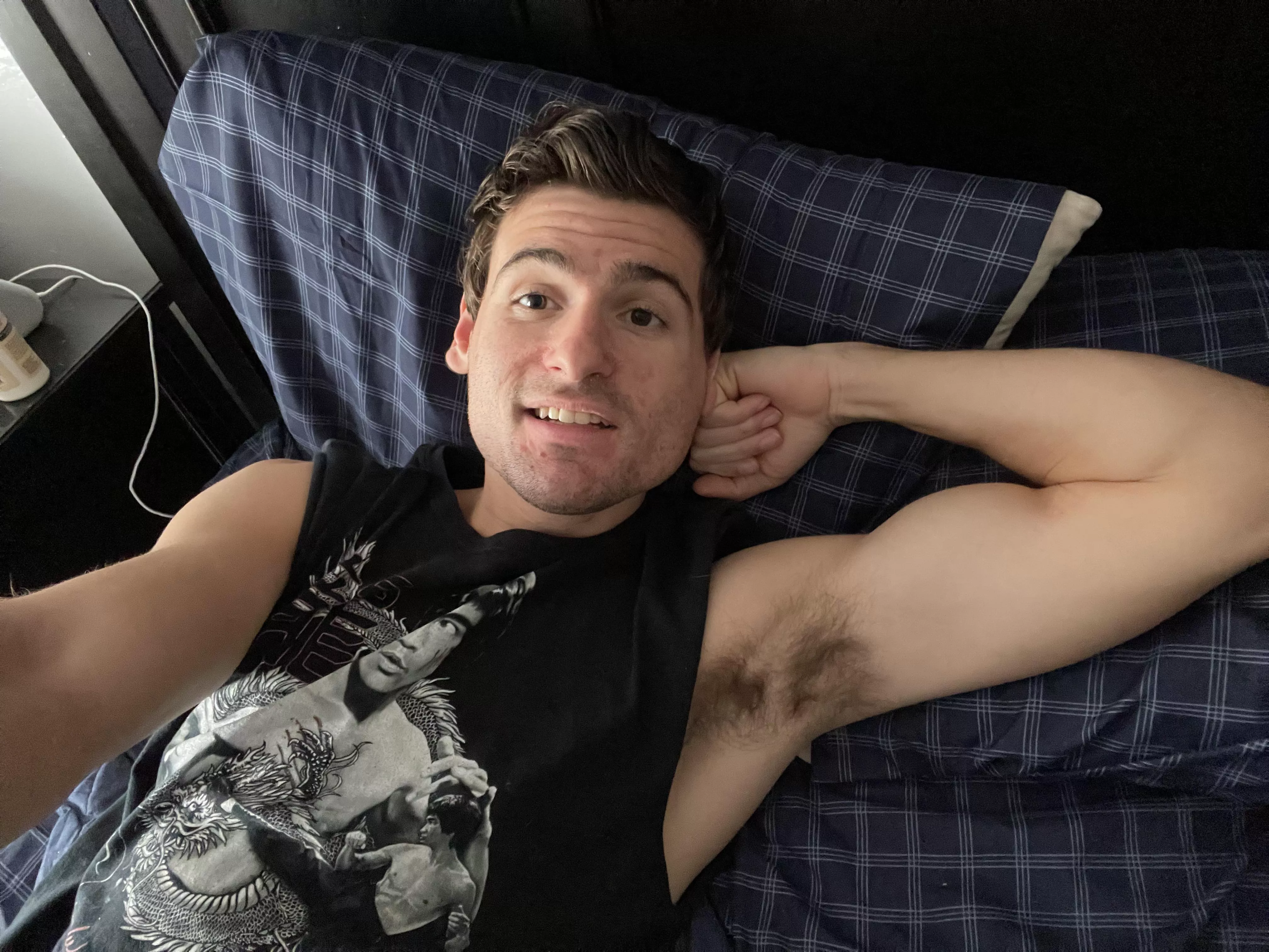 Cute guy with hot armpit