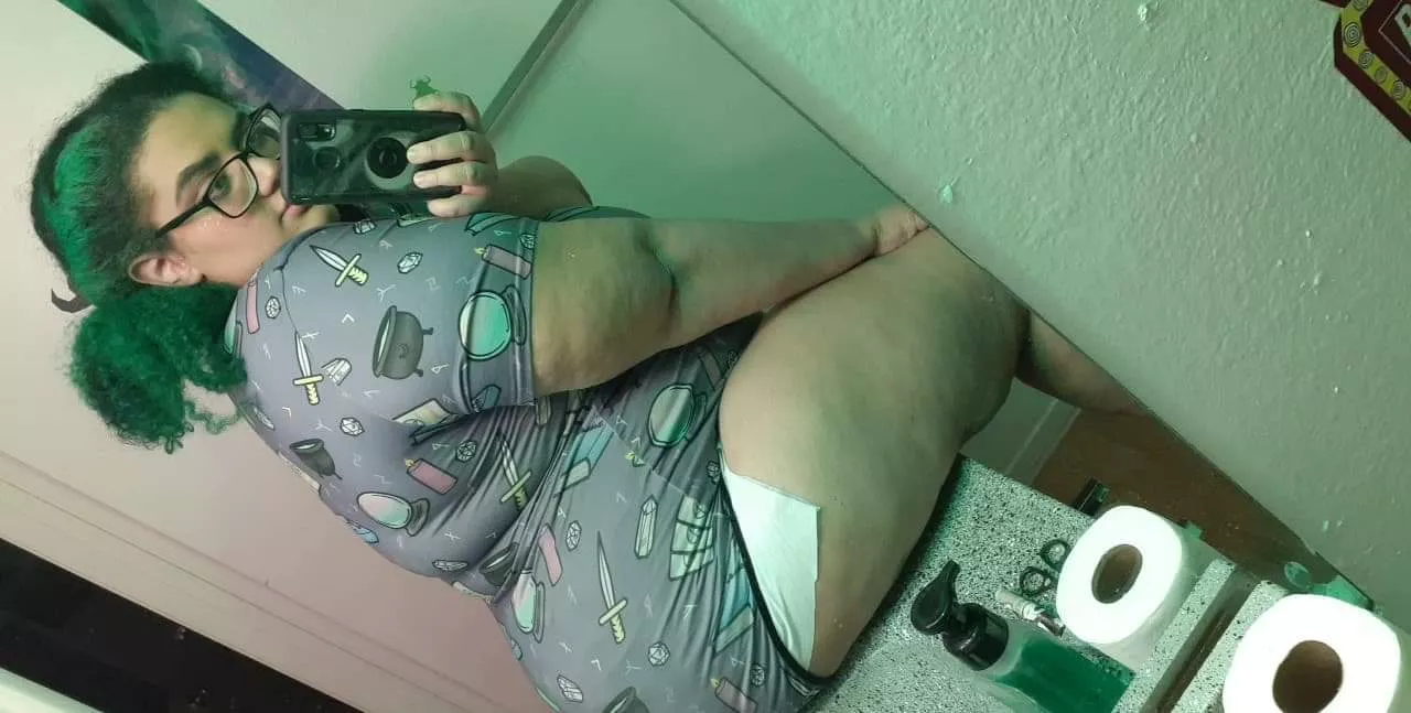 Cute little diaper butt!