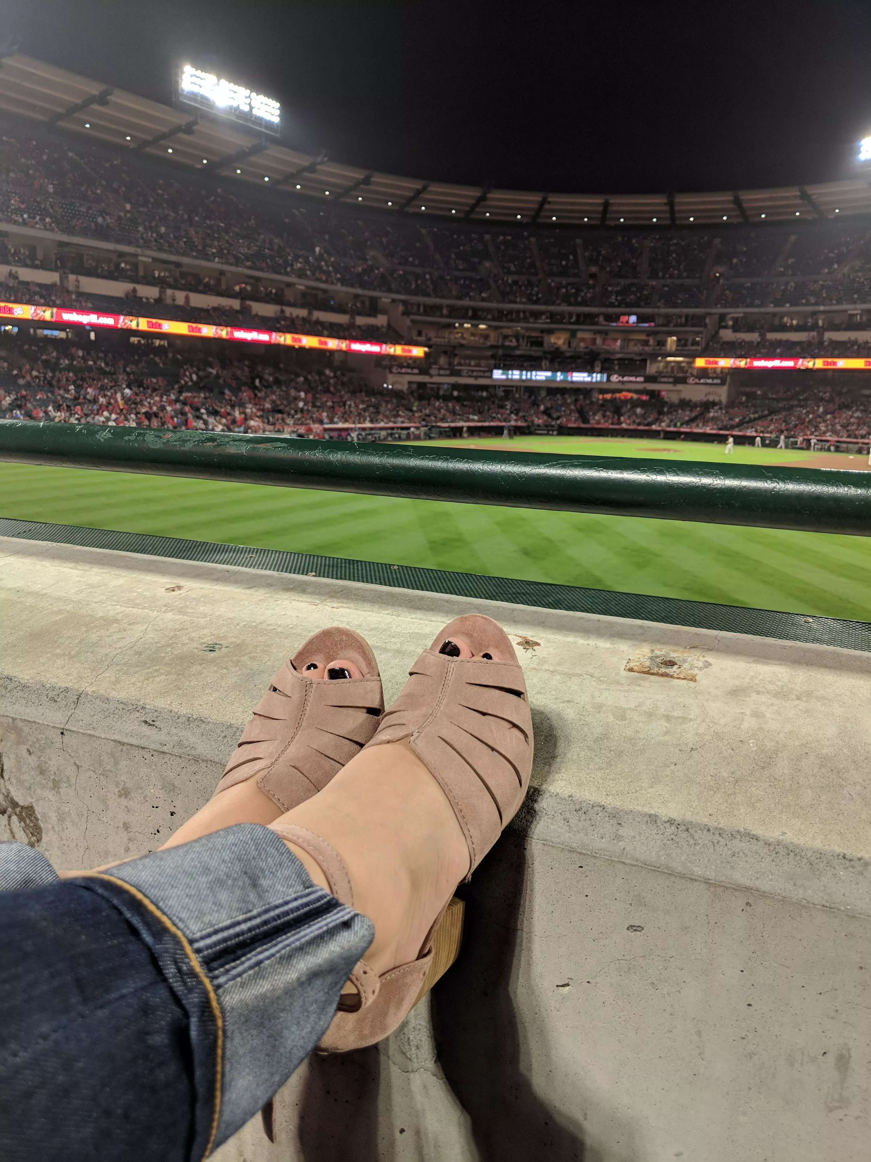 Cute shoes at a game last year