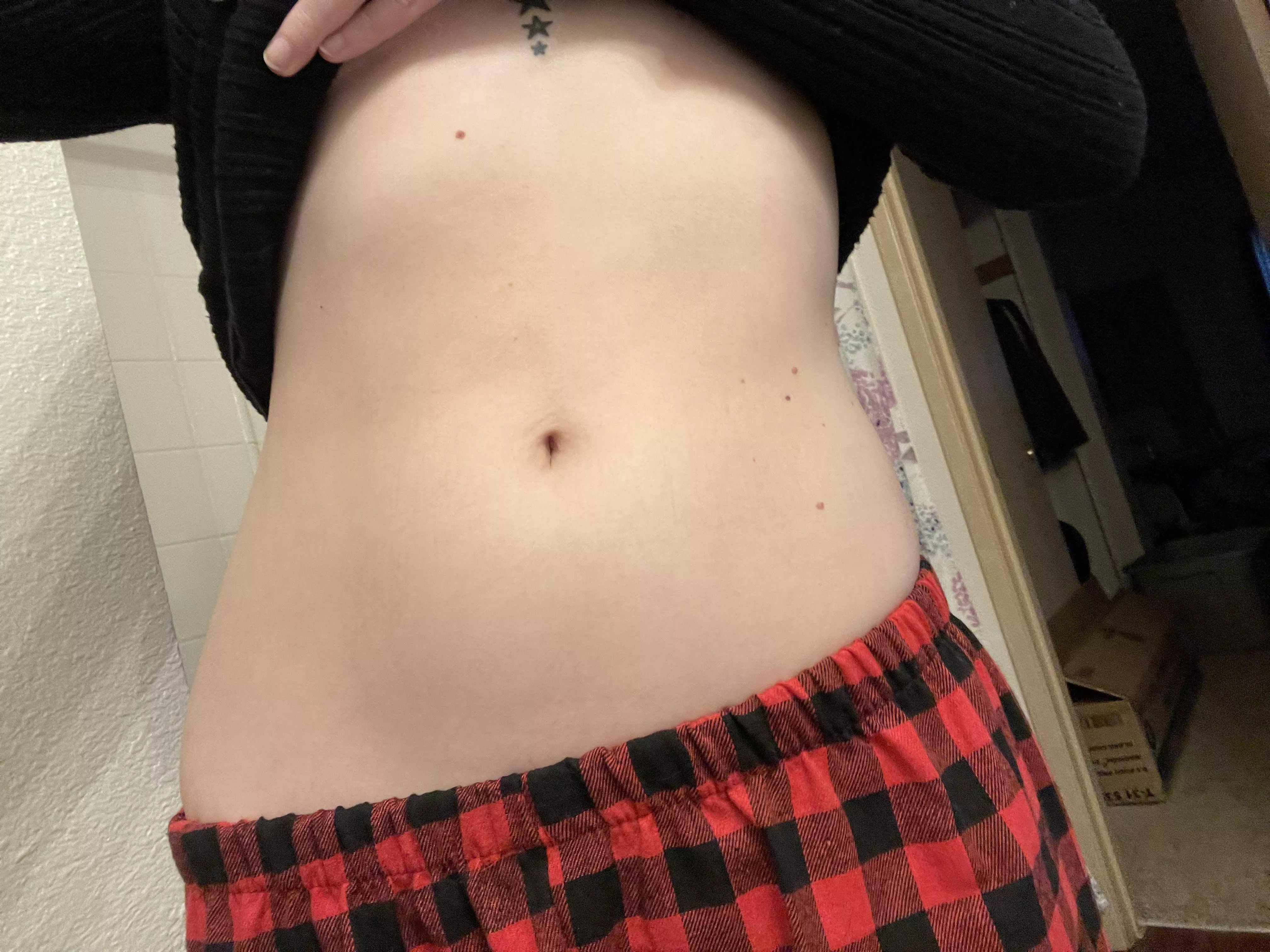 cute tummy in pj pants