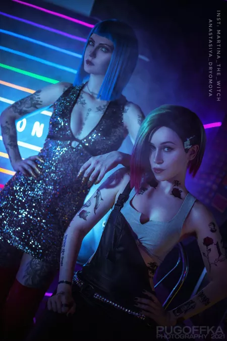 Cyberpunk 2077💎 Evelyn Parker by Martina, Judy Alvarez by Anastasiya Dryomova