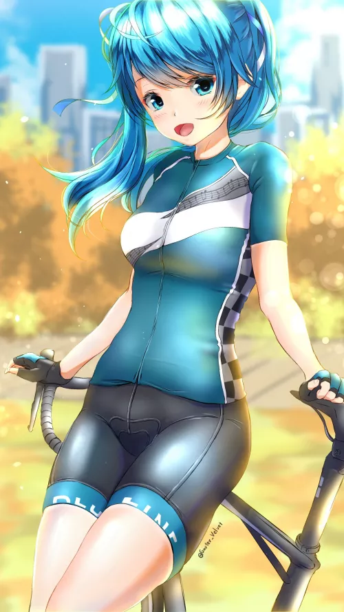 Cyclist Miku Is Very Cute! (Garter-Velvet) [Vocaloid ]