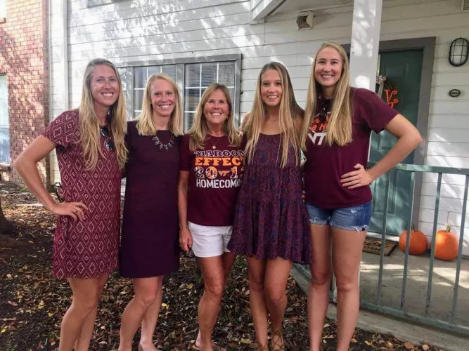 Dad got really tired of all the hormones in the house and walked out years ago. We haven't seen him since. Mom has taken really good care of us all. Holidays home from college are the best.