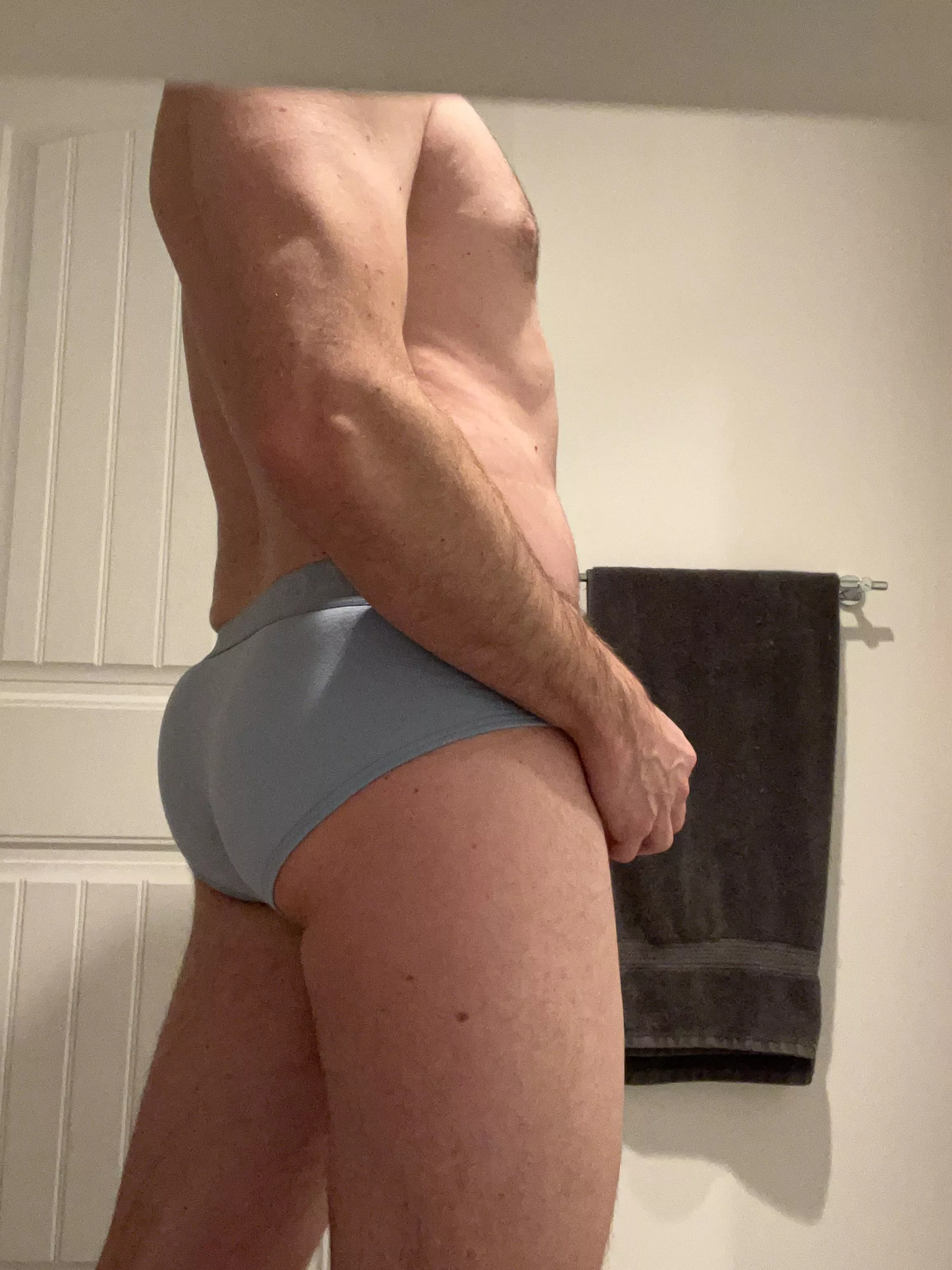 Dad in briefs