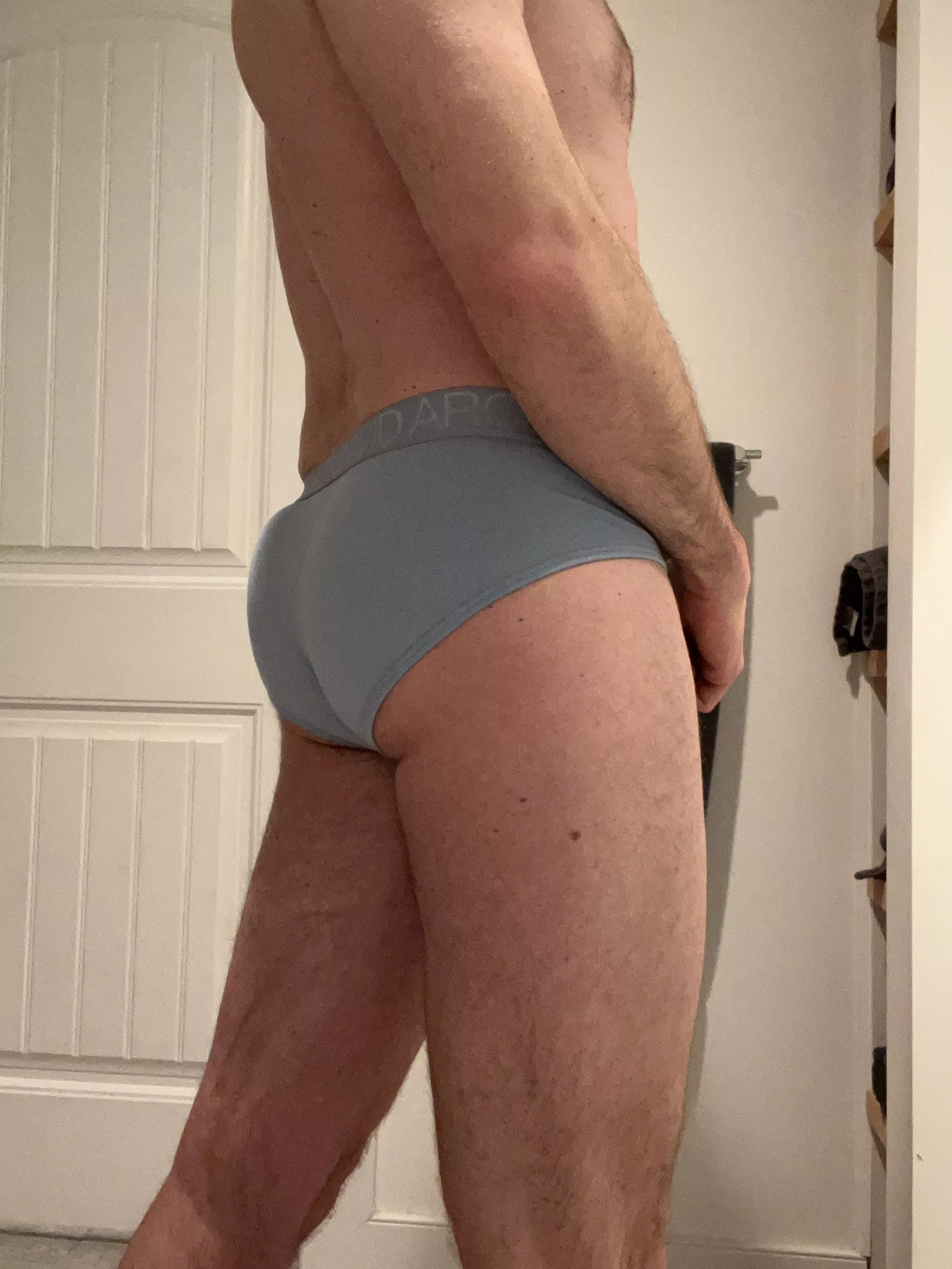 Dad in briefs
