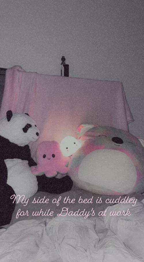 Daddy got the panda for me from IKEA yesterday! 🥰