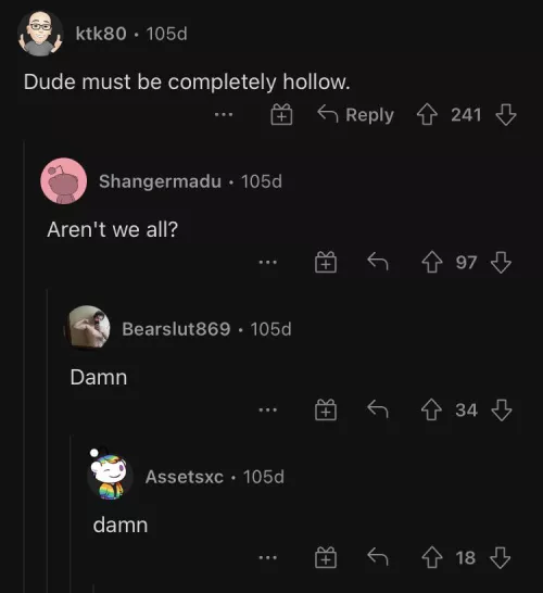 damn (this is on a porn subreddit don’t murder me)