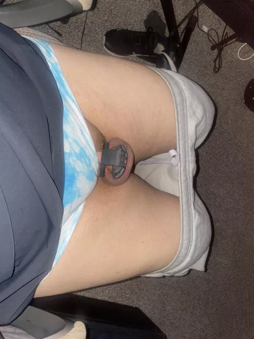 Day 7 of 31 for locktober this will be the longest I’ve been locked after today 🥺yesterday I put my plug in and cummed a little just putting It in 🥵