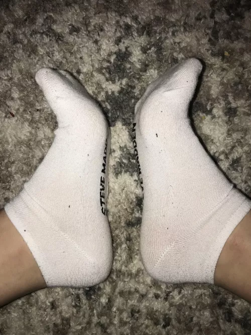 Day one of a special request π§¦. Worn all day under fuzzy socks in my doc martins. Exxxxtrrraaaa swedddy π¦