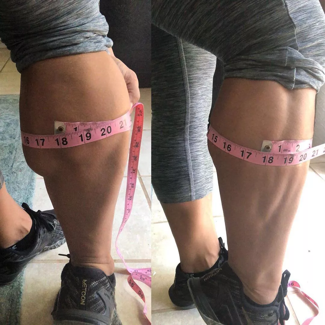 Decided to get an accurate measurement of my calves today. 18”