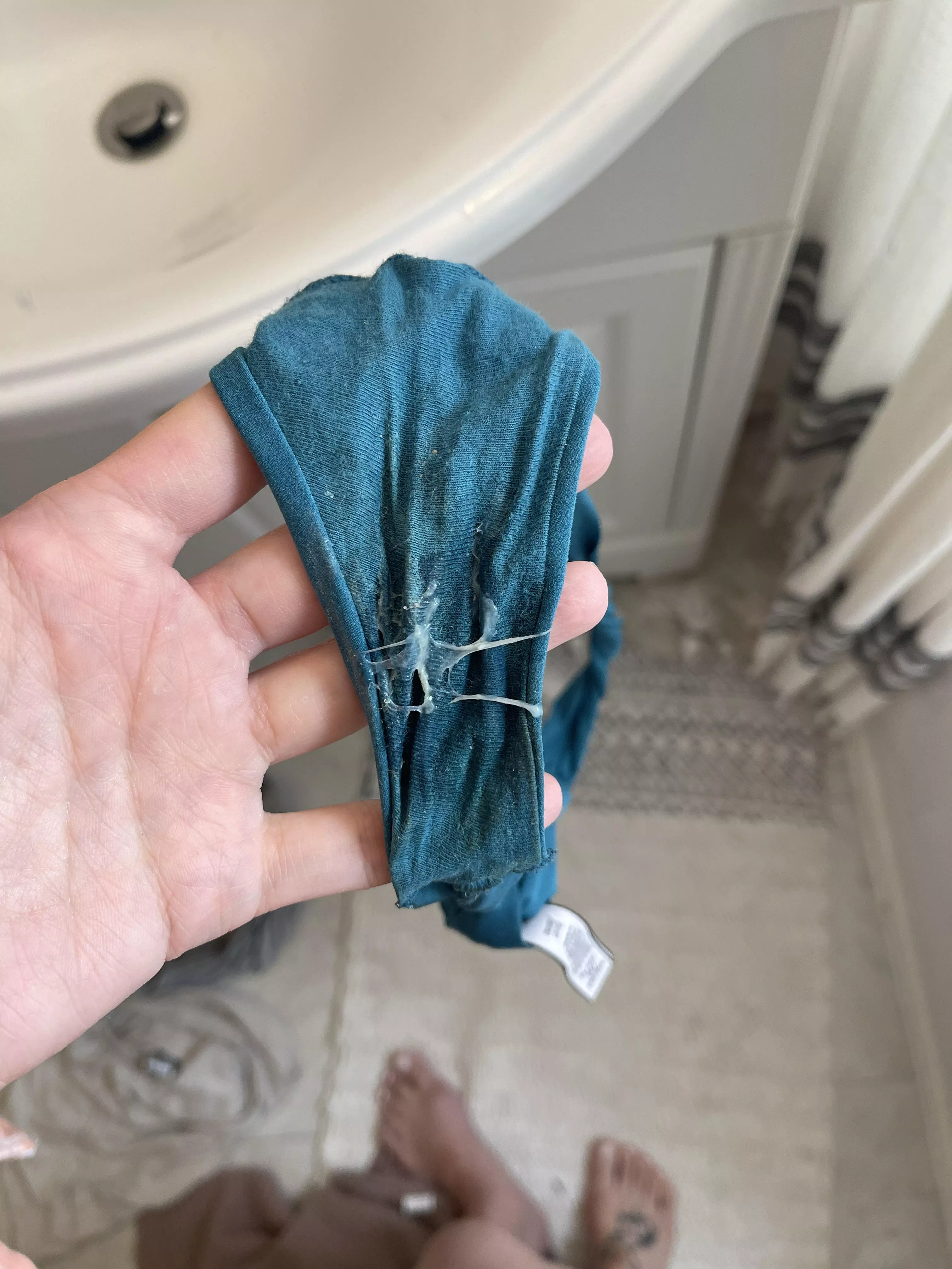 Delicious blue thong😛