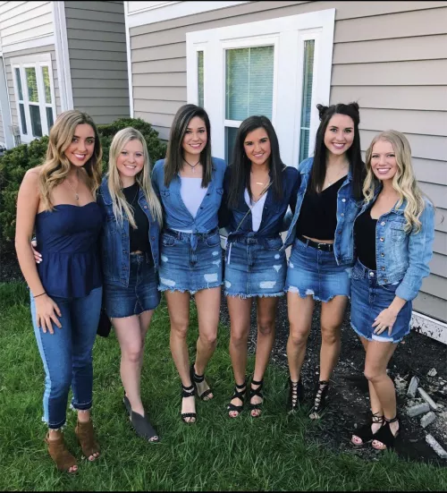 Denim skirts