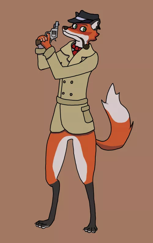 Detective fox is on the case, and always at your service. (art by me)