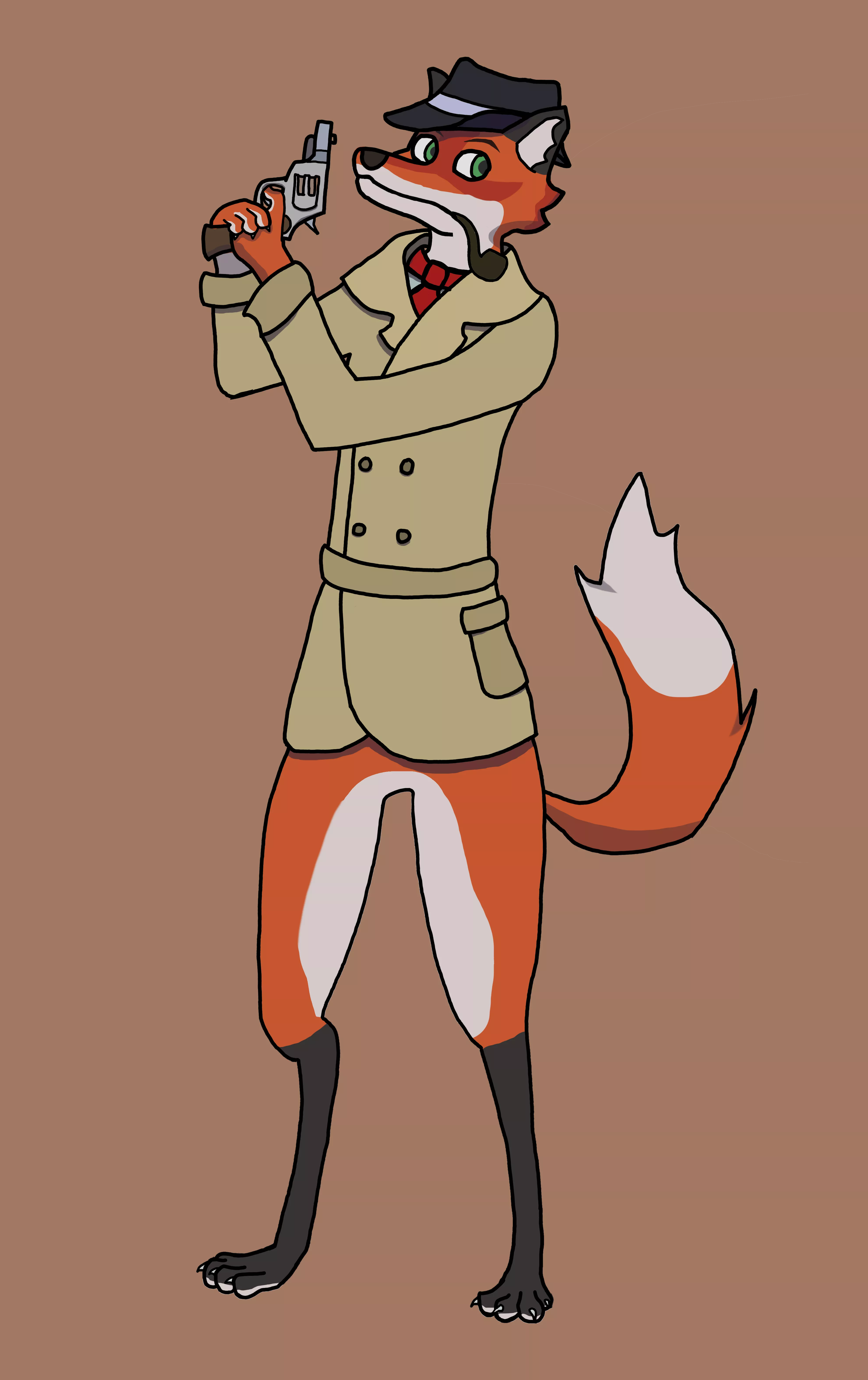 Detective fox is on the case, and always at your service. (art by me)