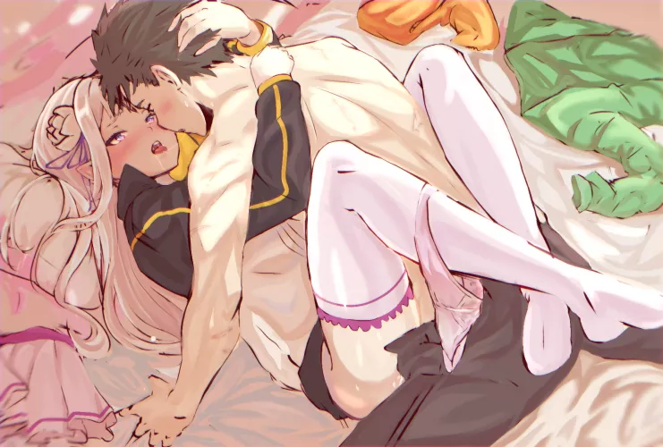 Devoting herself to him