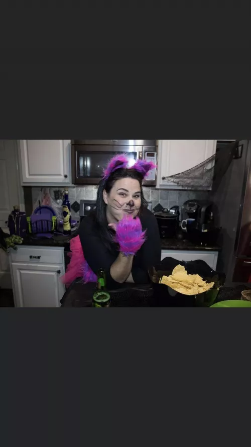 Did a costume party while hubby was on a business trip. His best friend took this of me! F40