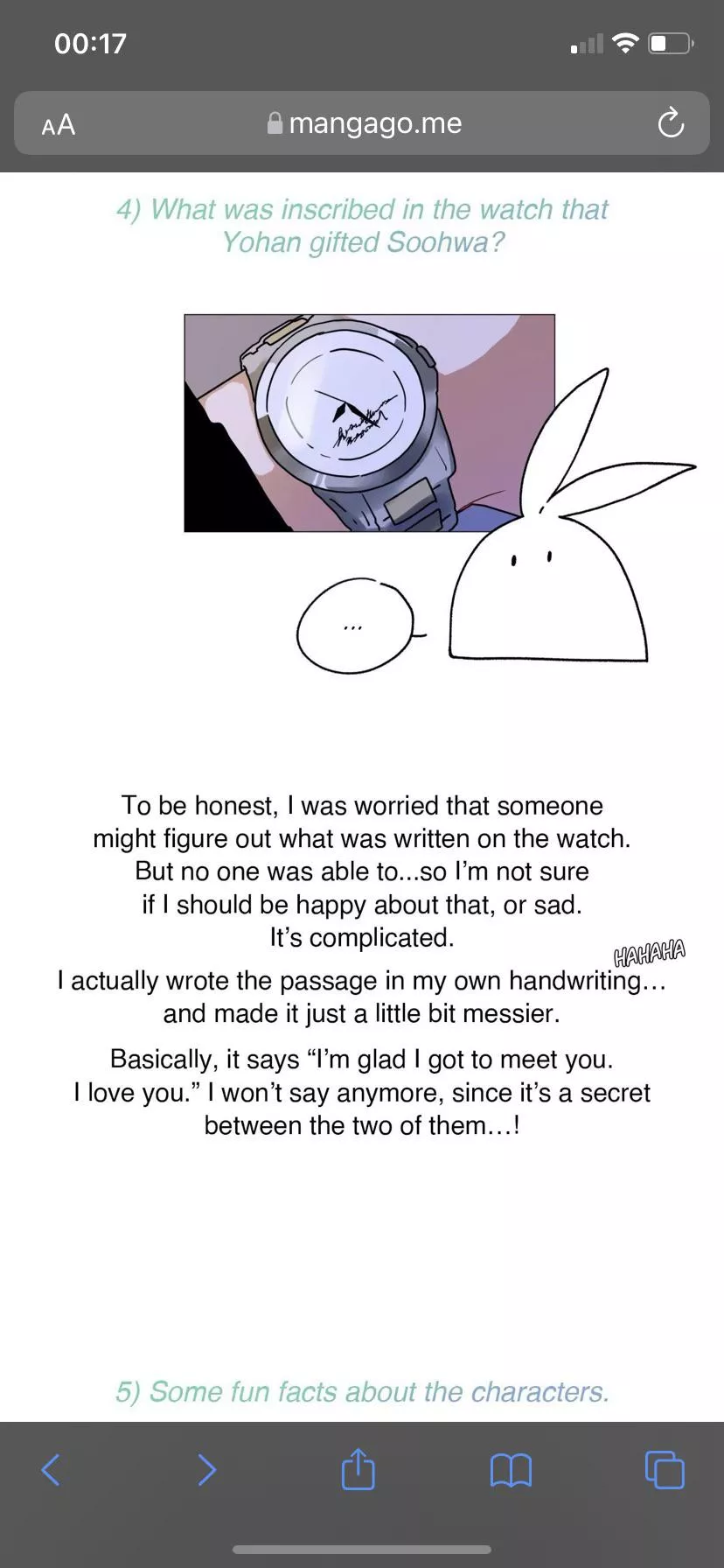 Did anyone actually figure out what it says?