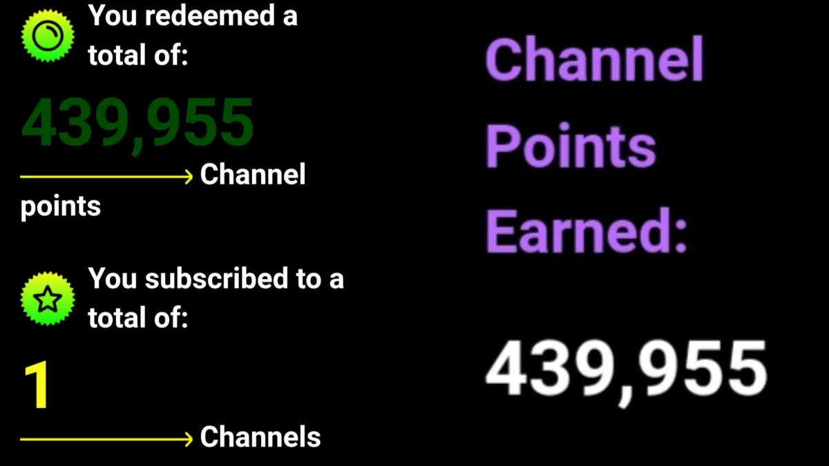 Did anyone tell Twitch that earned/redeemed aren't the same thing?