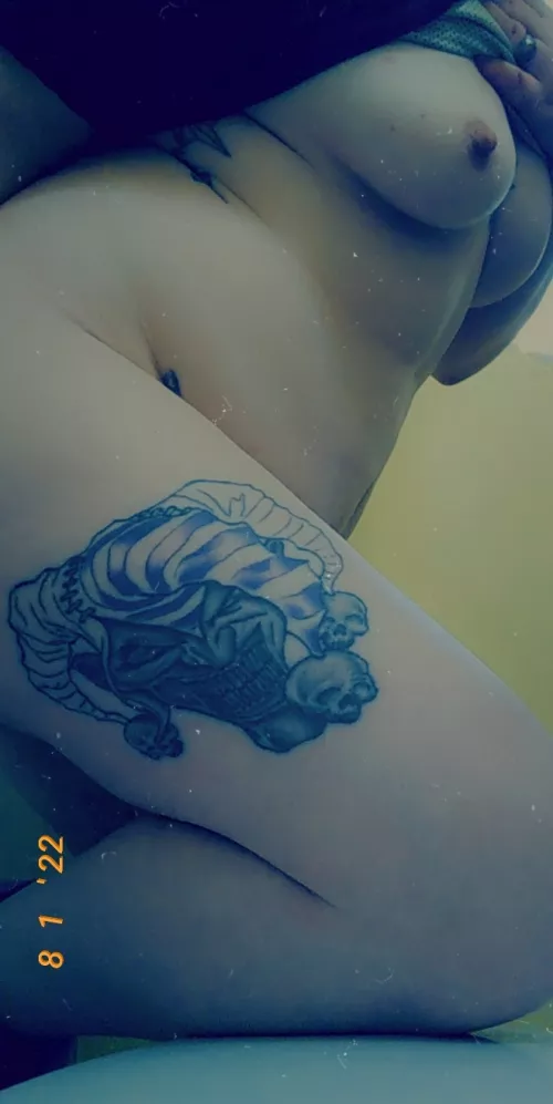 Did my tattoo or my tits catch your attention first? ;)