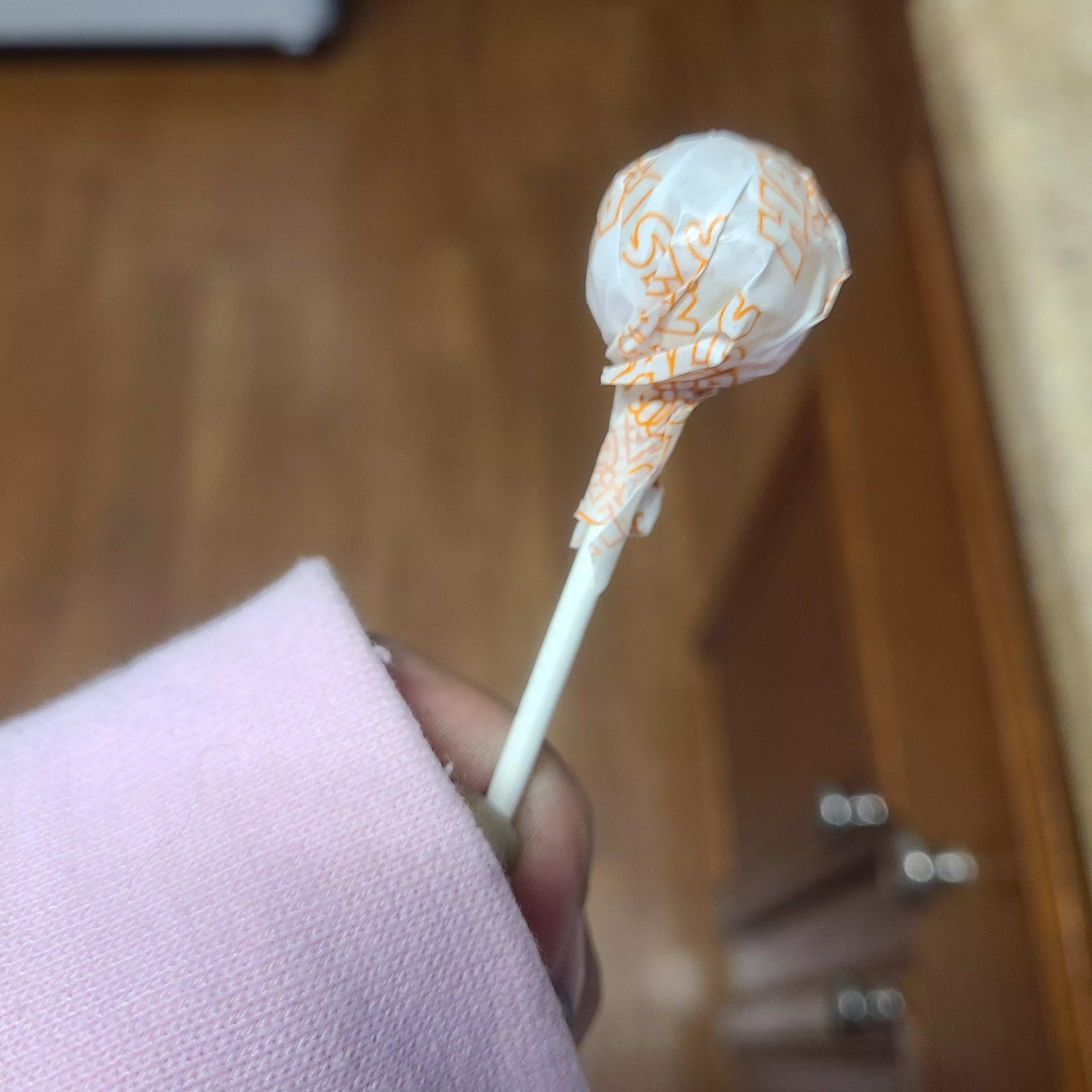 Did you know they make honey apple cough drop lollies? Perfect for this under the weather little